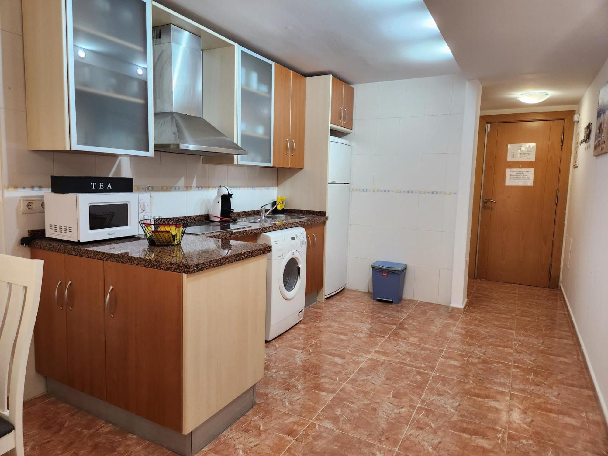 Bajo En Primera Linea De Vera-Playa Con Piscina Privada! المظهر الخارجي الصورة