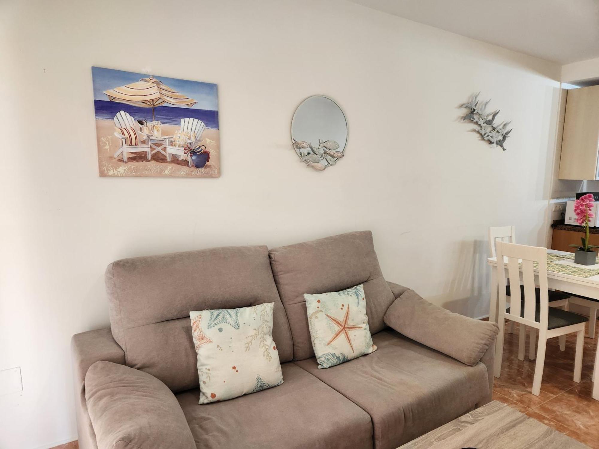 Bajo En Primera Linea De Vera-Playa Con Piscina Privada! المظهر الخارجي الصورة